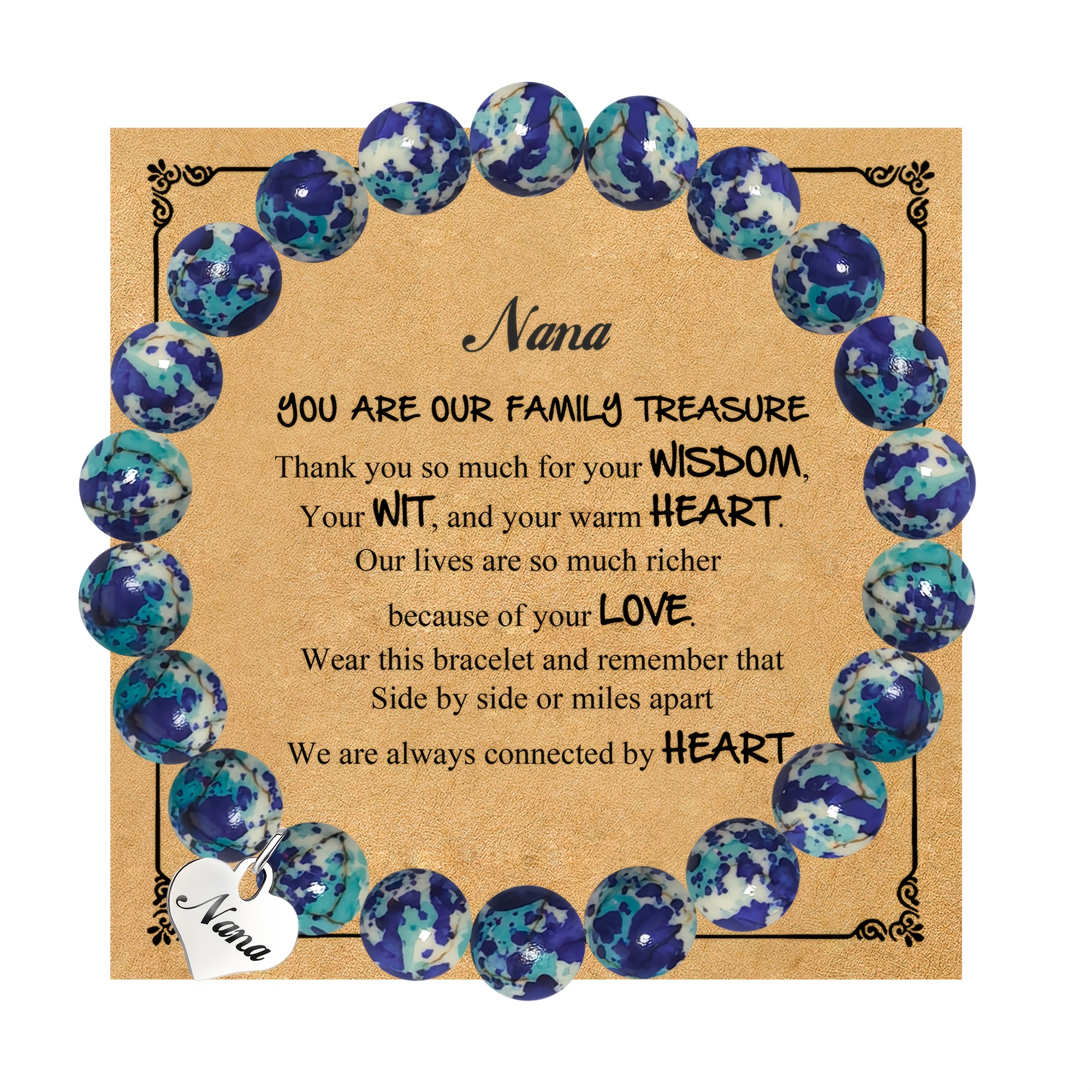 Sweet Heart Pendant Charm Bracelet Gift for Women